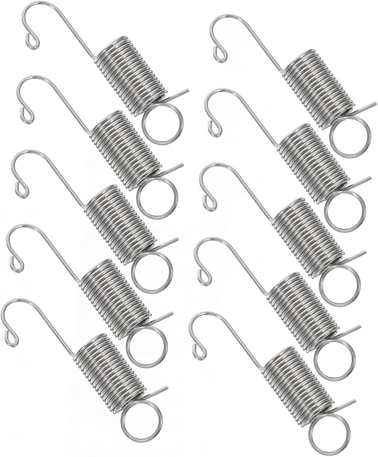 Galvanized Steel Spring Hooks 10pcs Iron Frame Swivel Hooks For Door Ring Display Stand - Image 1